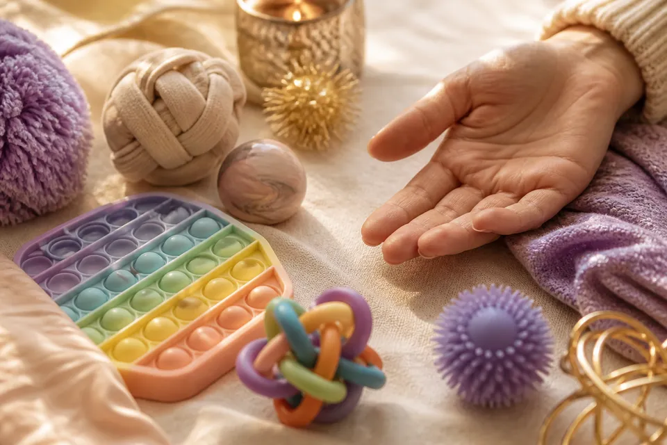 Sensory tools and a gentle open hand — honoring how a child is wired